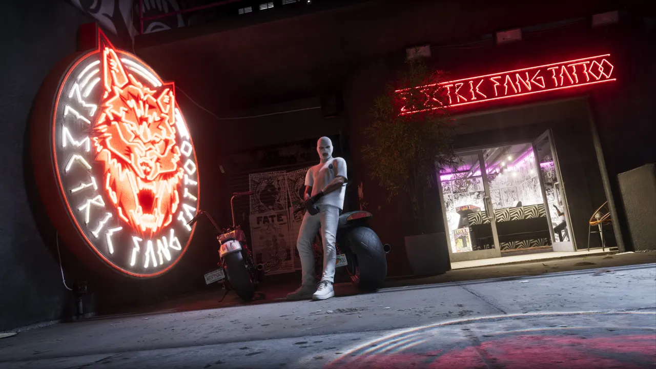 Electric Fang Tattoo — официальный скриншот GTA VI